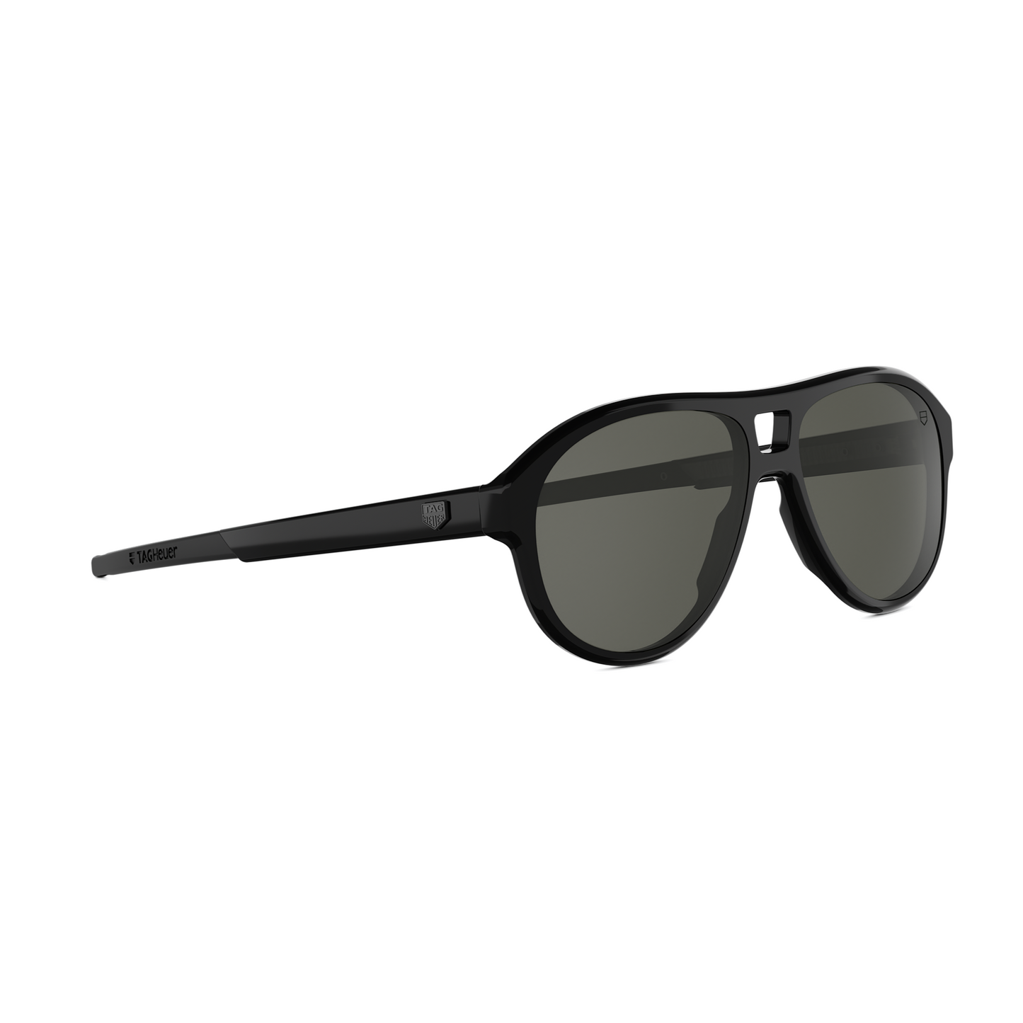 Black Pilot Acetate Sunglasses