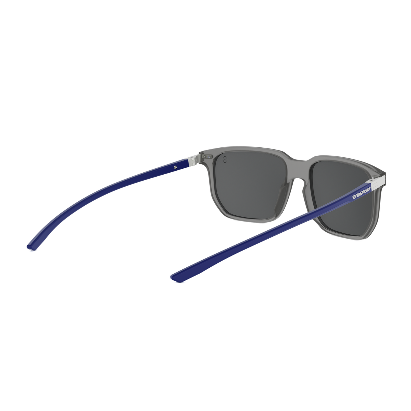 Transparent Gray Rectangular Sunglasses
