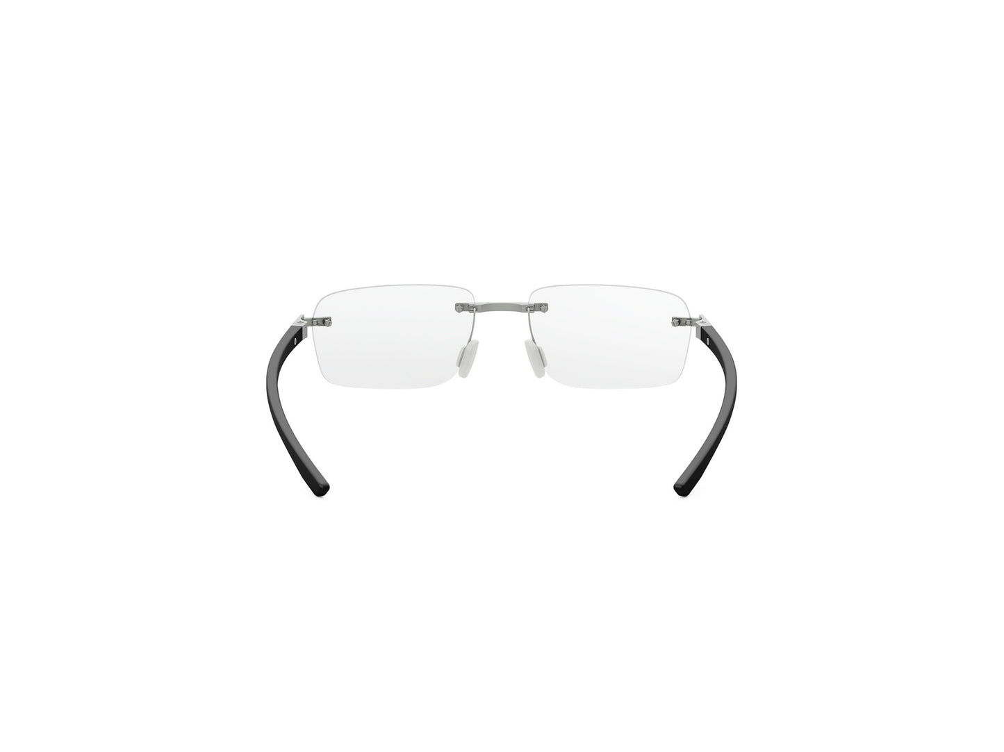 Matte Rectangular Metal Eyeglasses