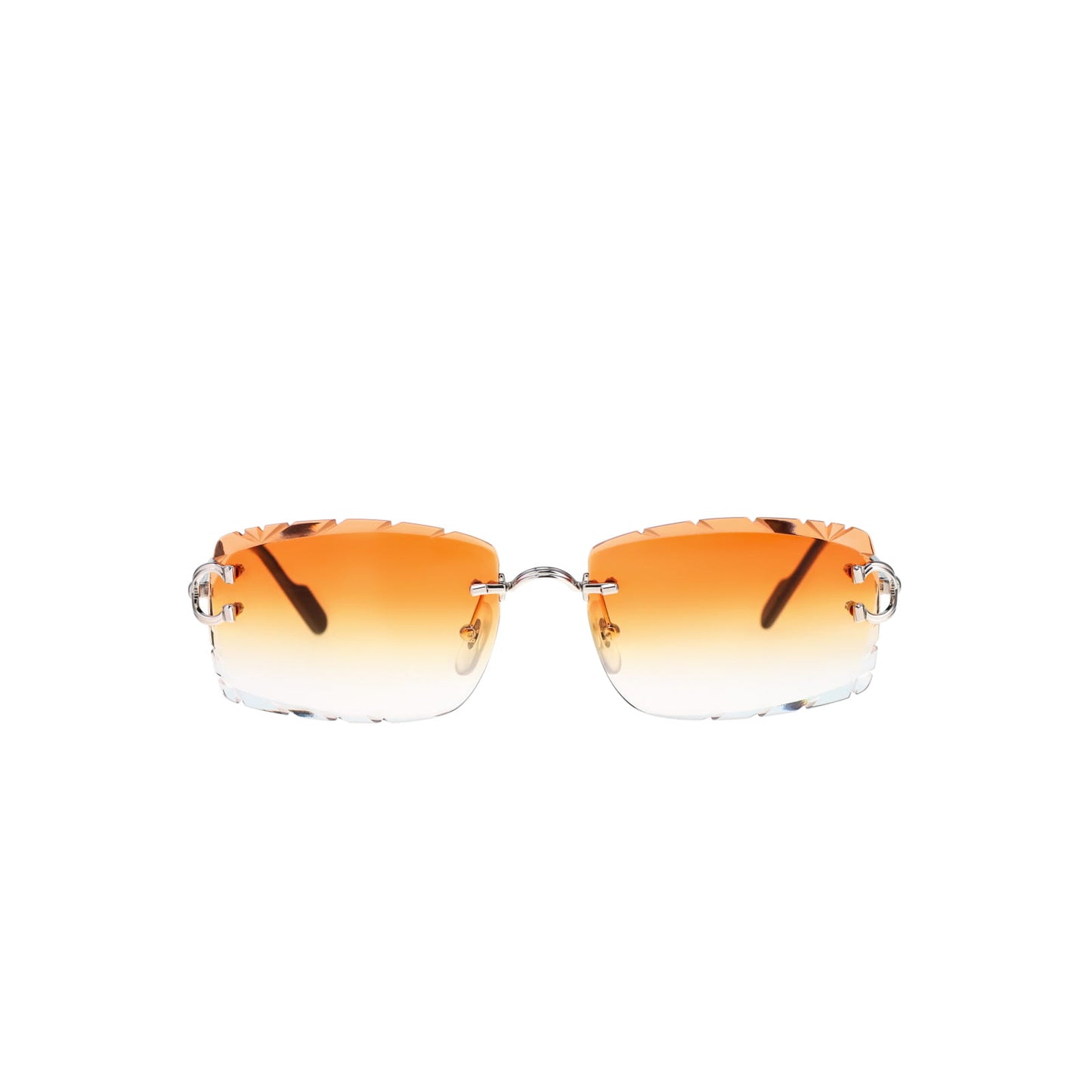 Cartier Custom Double C Godron Platinum Sunglasses by MEG