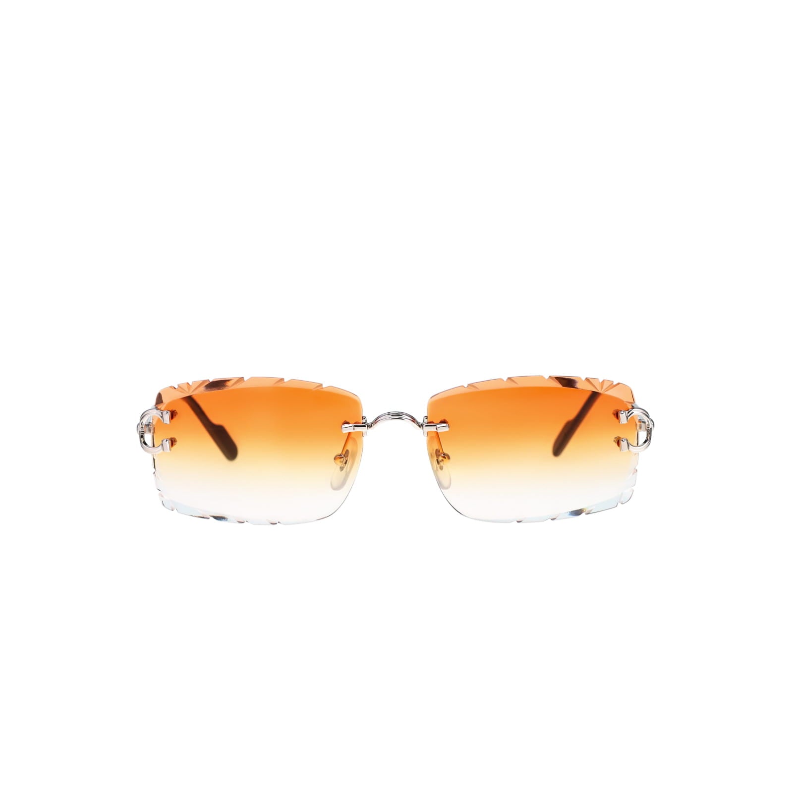 Cartier Custom Double C Godron Platinum Sunglasses by MEG