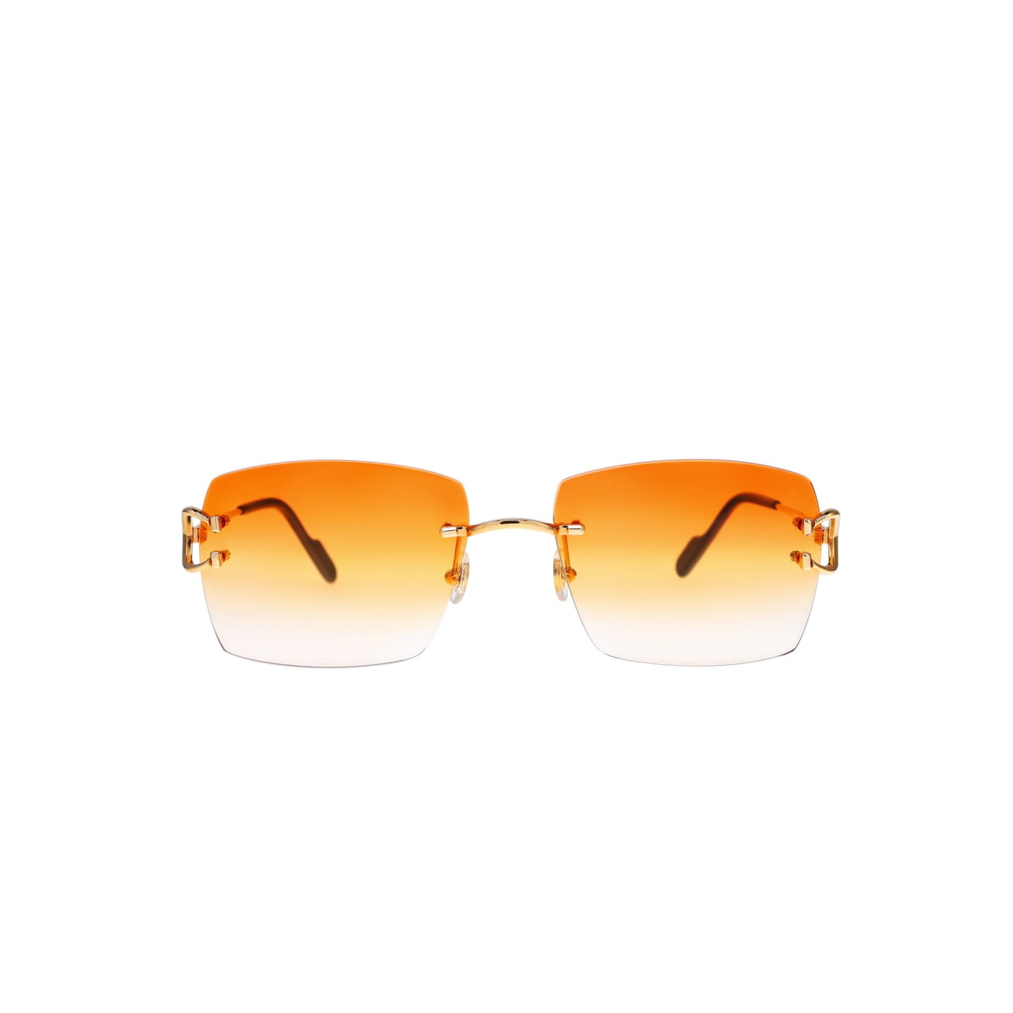 Cartier Custom Vintage Double C Mykonos Sunglasses Gold by MEG