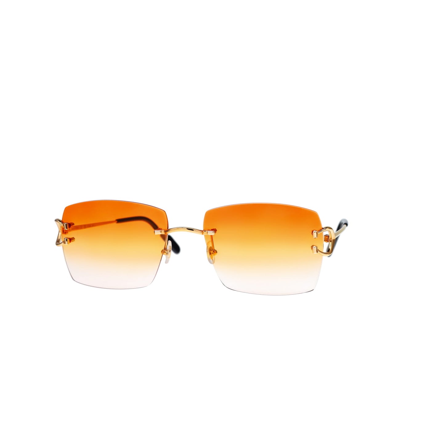 Cartier Custom Vintage Double C Mykonos Sunglasses Gold by MEG