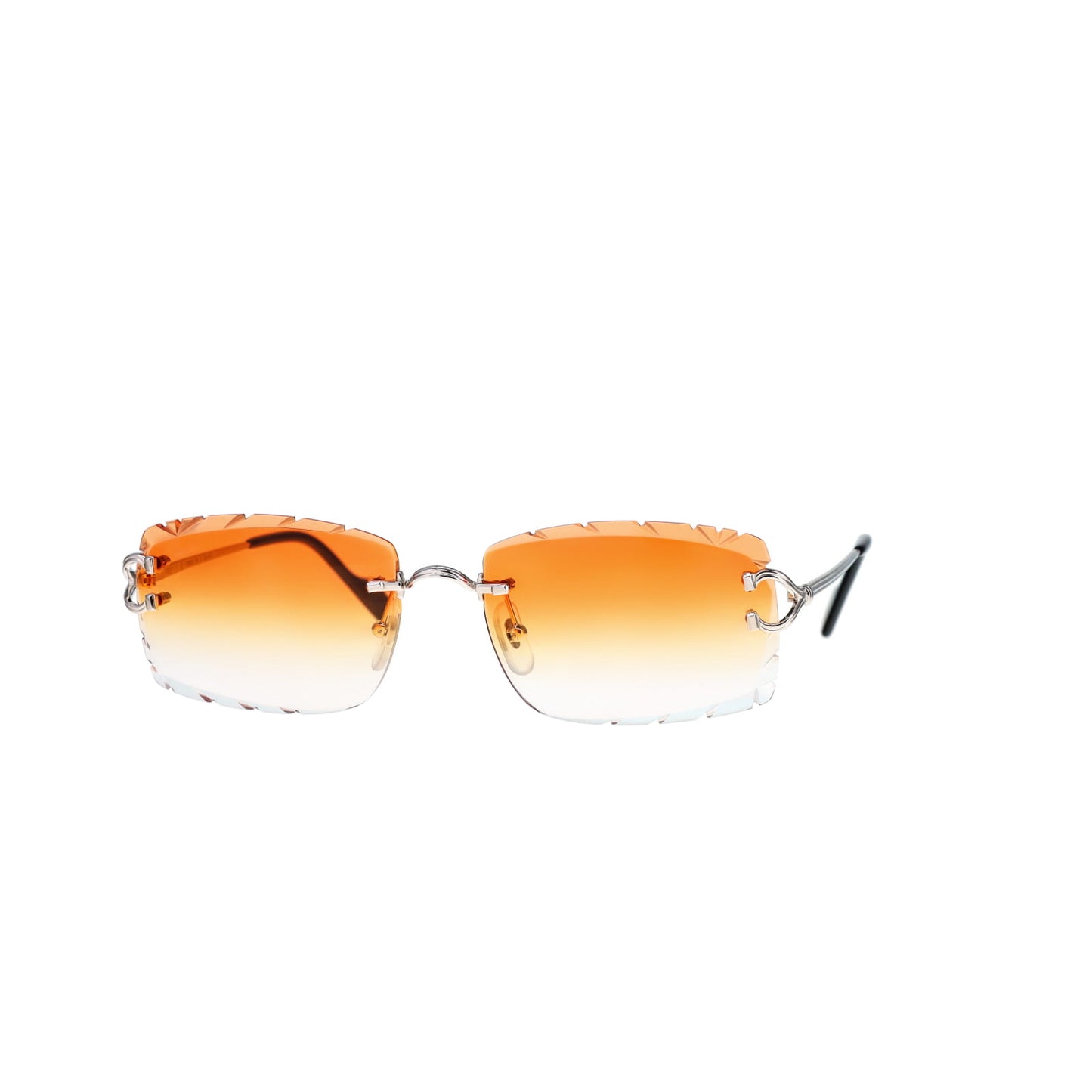 Cartier Custom Double C Godron Platinum Sunglasses by MEG
