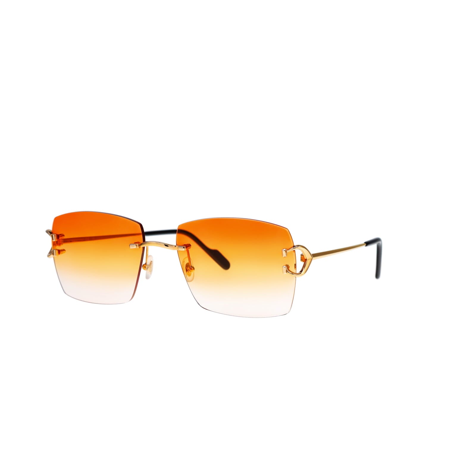 Cartier Custom Vintage Double C Mykonos Sunglasses Gold by MEG