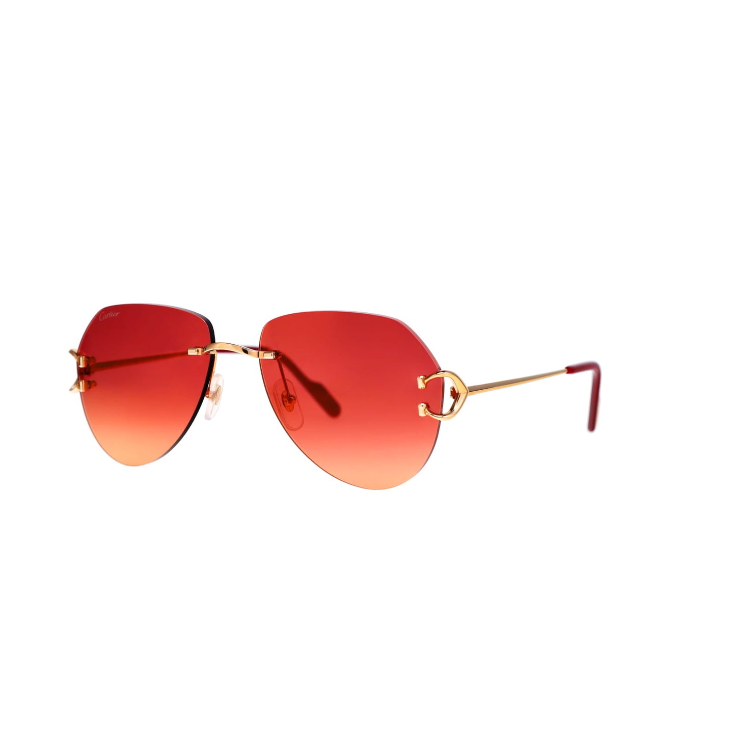 Cartier Custom Vintage Double C Gold Sunglasses by MEG