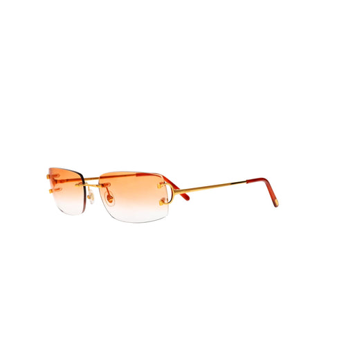 Cartier Custom Double C Brooklyn Gold Sunglasses by MEG