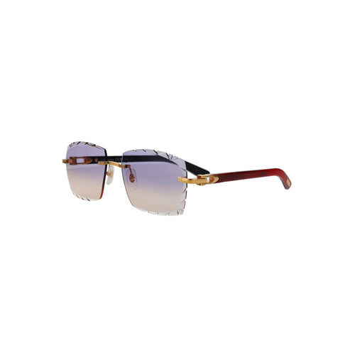 Cartier Custom C Décor Red Buffalo Horn Sunglasses by MEG