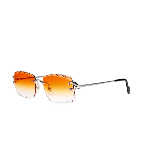 Cartier Custom Double C Godron Platinum Sunglasses by MEG