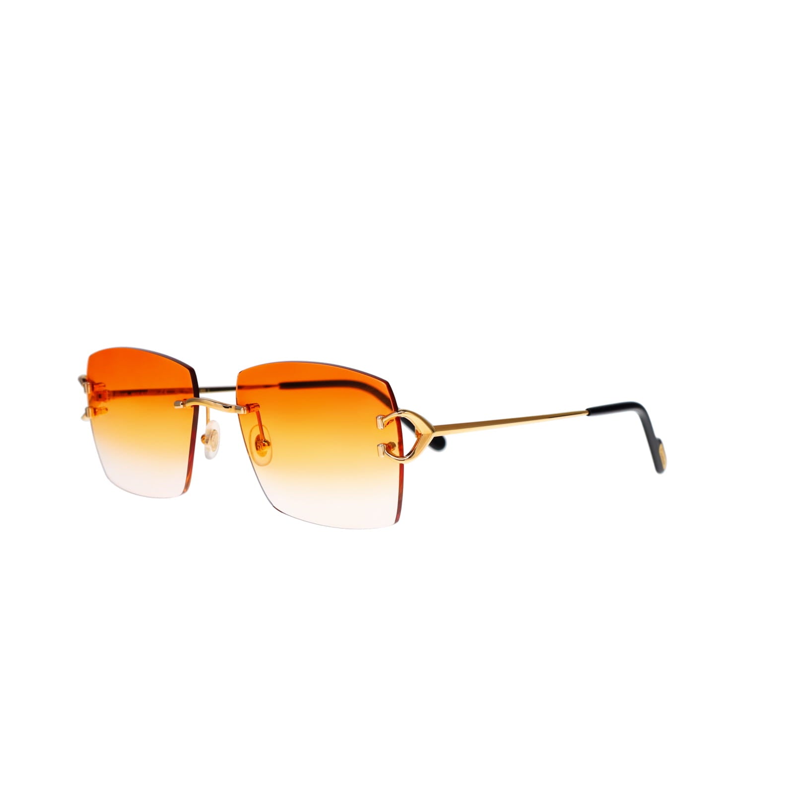Cartier Custom Vintage Double C Mykonos Sunglasses Gold by MEG