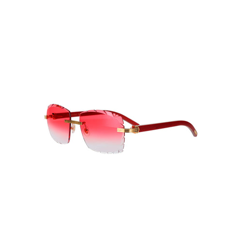 Cartier Custom Première C Horn and Wood Sunglasses by MEG
