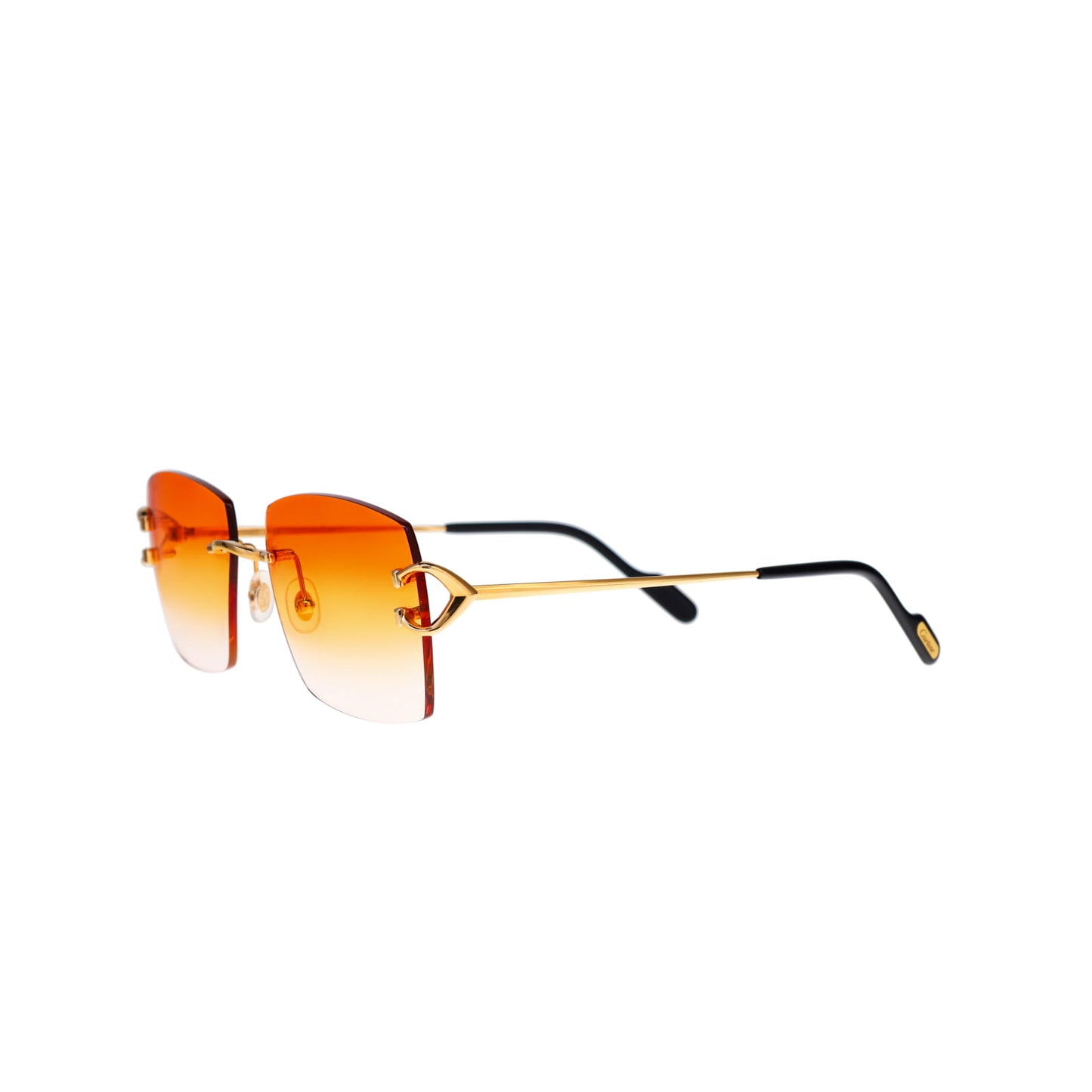 Cartier Custom Vintage Double C Mykonos Sunglasses Gold by MEG
