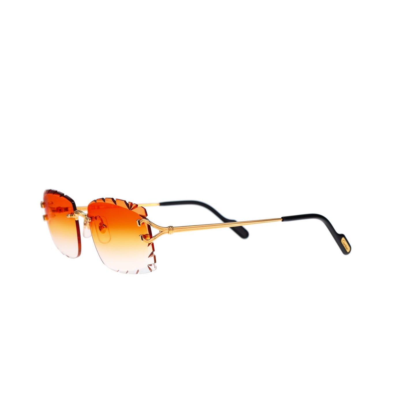 Cartier Custom Double C Godron Gold Brooklyn Sunglasses by MEG