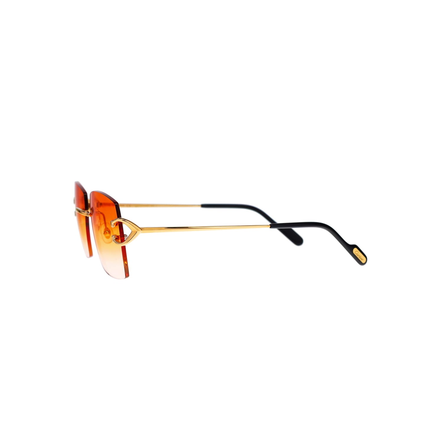 Cartier Custom Vintage Double C Mykonos Sunglasses Gold by MEG