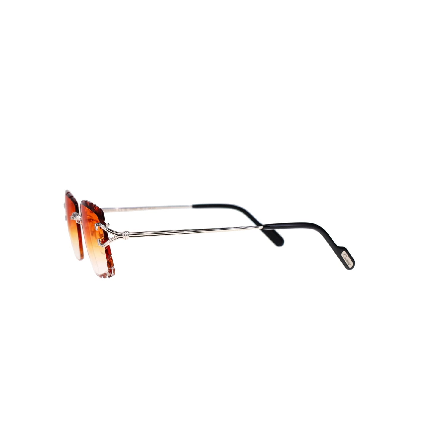 Cartier Custom Double C Godron Platinum Sunglasses by MEG