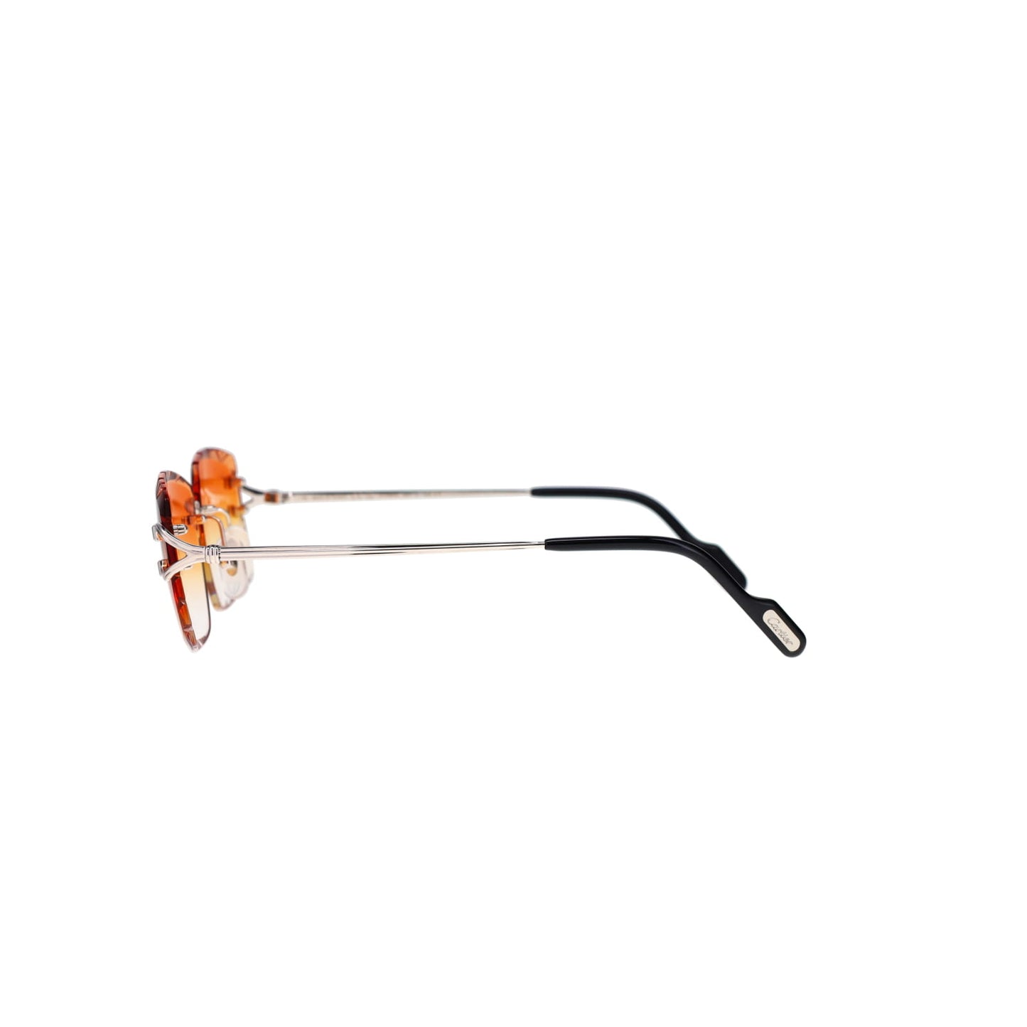 Cartier Custom Double C Godron Platinum Sunglasses by MEG