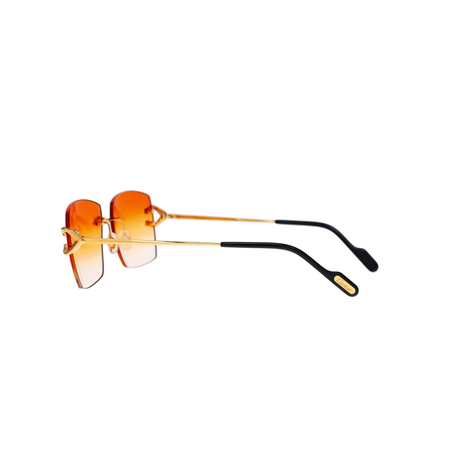 Cartier Custom Vintage Double C Mykonos Sunglasses Gold by MEG