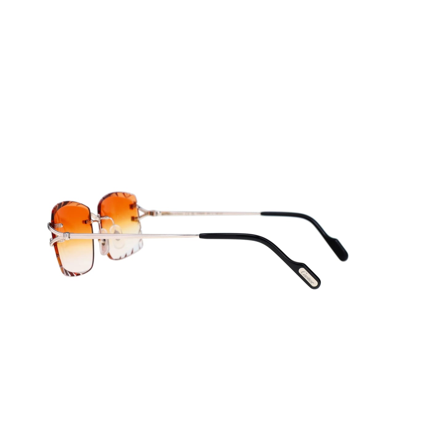 Cartier Custom Double C Godron Platinum Sunglasses by MEG