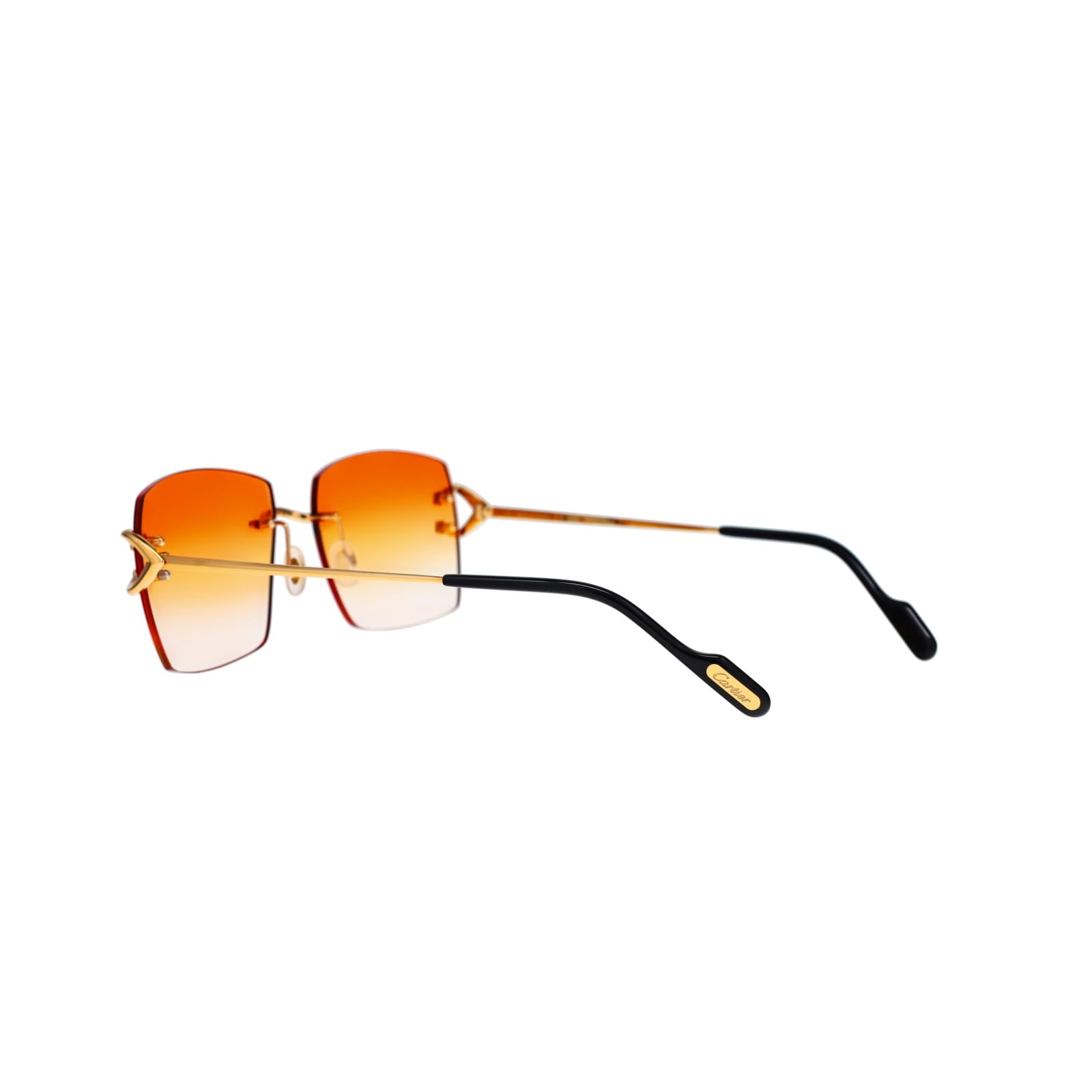 Cartier Custom Vintage Double C Mykonos Sunglasses Gold by MEG