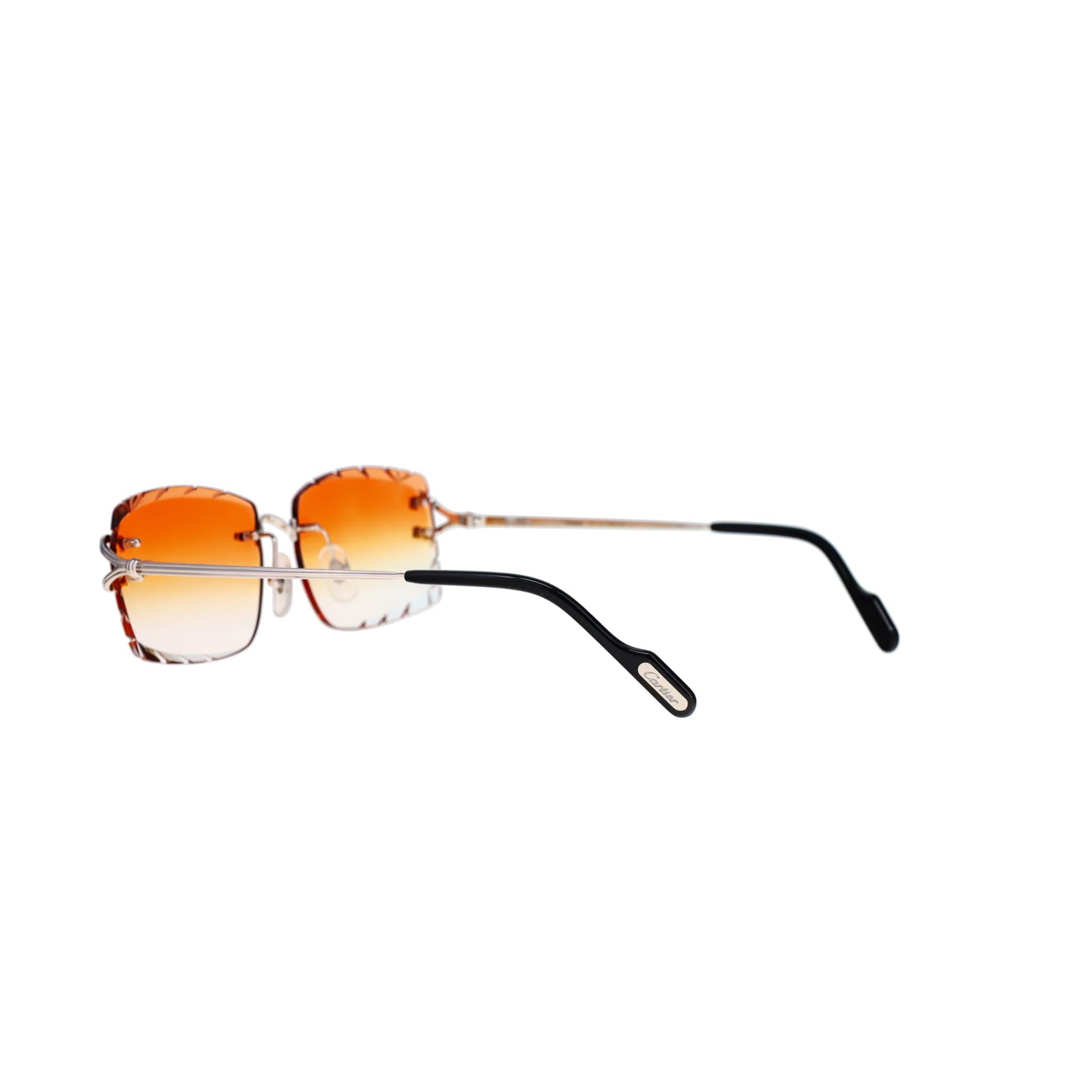 Cartier Custom Double C Godron Platinum Sunglasses by MEG