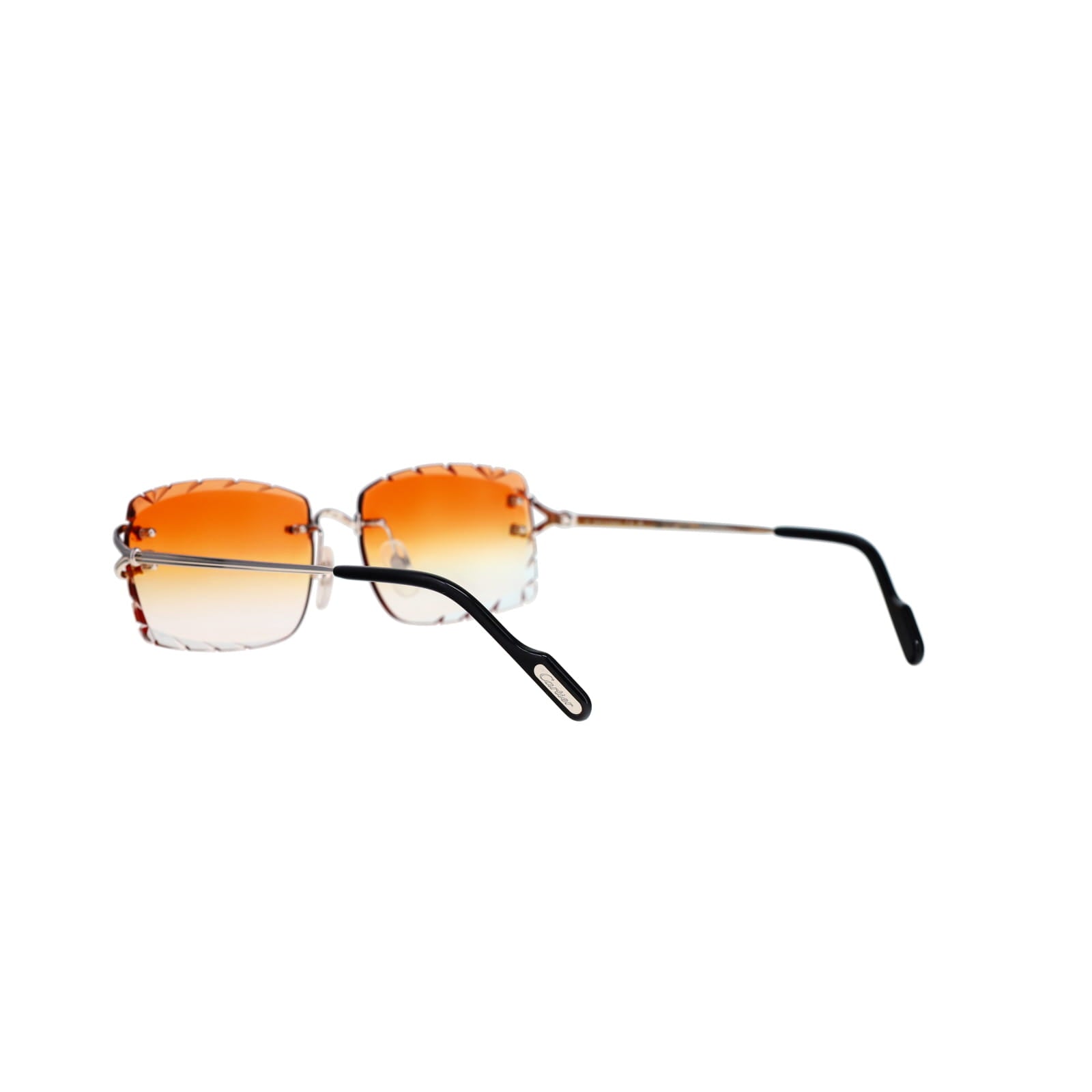 Cartier Custom Double C Godron Platinum Sunglasses by MEG