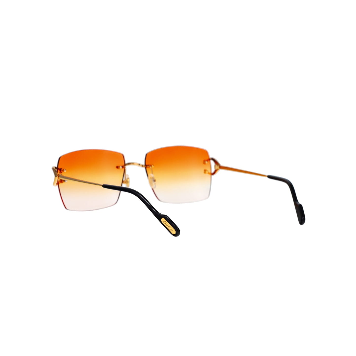 Cartier Custom Vintage Double C Mykonos Sunglasses Gold by MEG