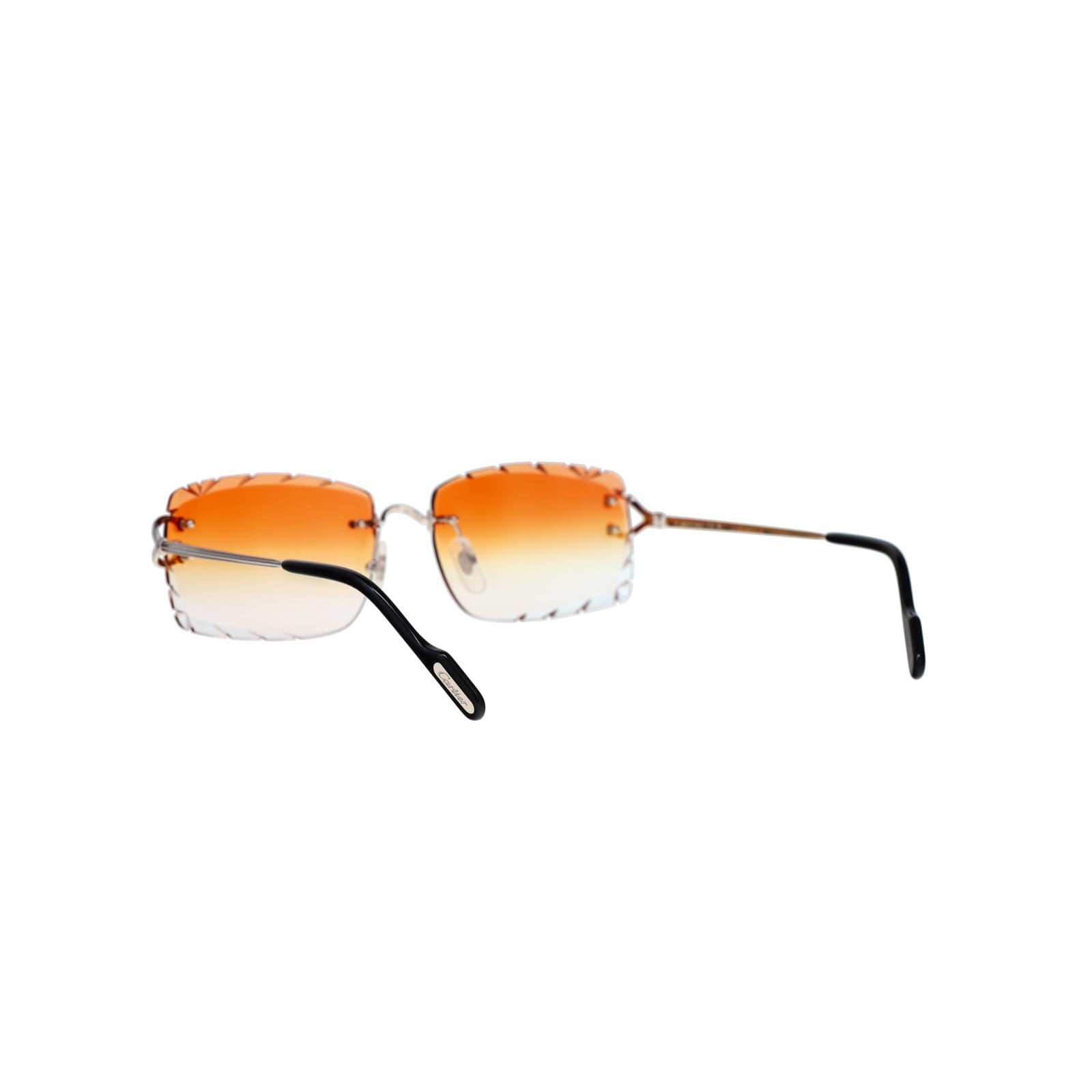 Cartier Custom Double C Godron Platinum Sunglasses by MEG
