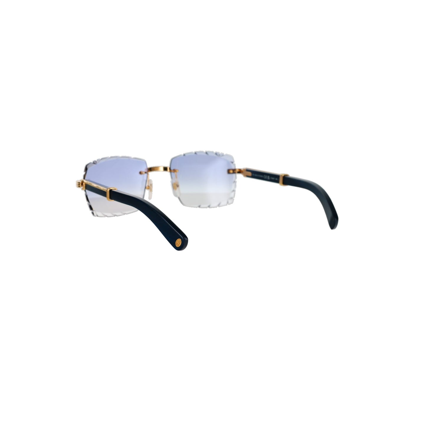 CT0485O Cartier Custom Première Blue Wood Sunglasses by MEG