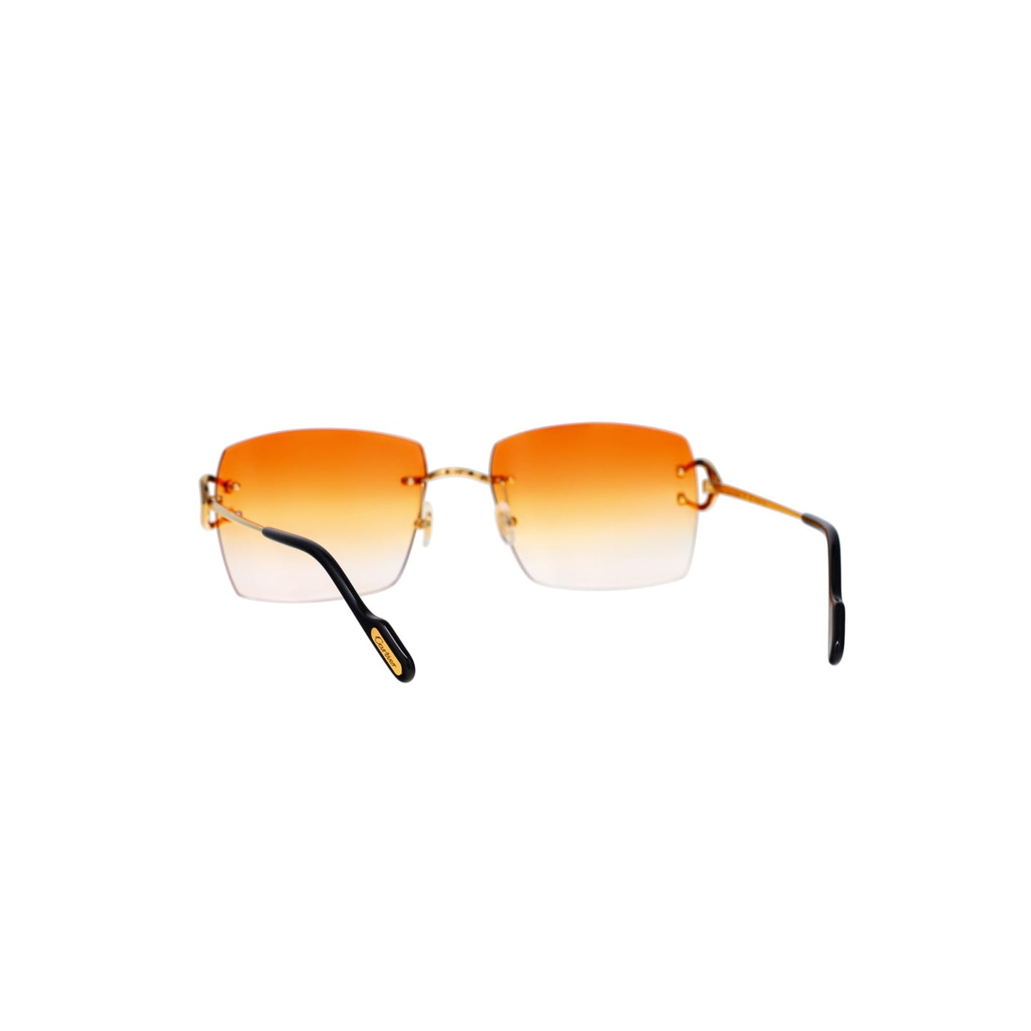 Cartier Custom Vintage Double C Mykonos Sunglasses Gold by MEG