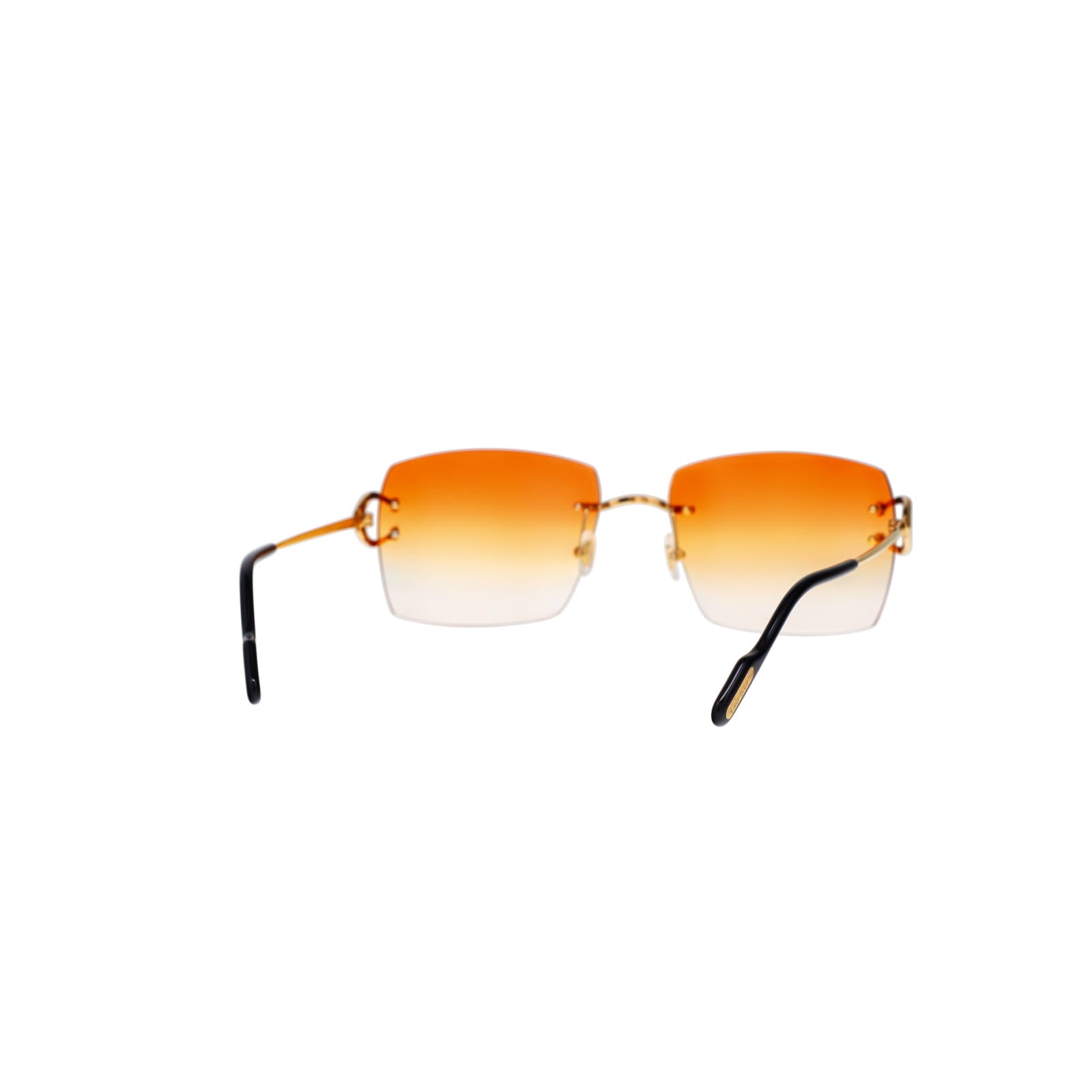 Cartier Custom Vintage Double C Mykonos Sunglasses Gold by MEG