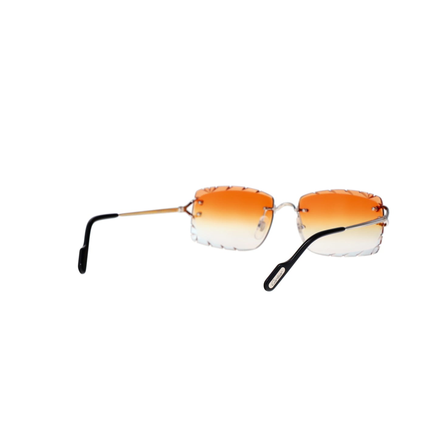Cartier Custom Double C Godron Platinum Sunglasses by MEG