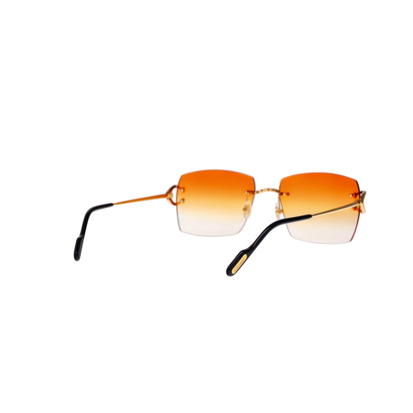 Cartier Custom Vintage Double C Mykonos Sunglasses Gold by MEG
