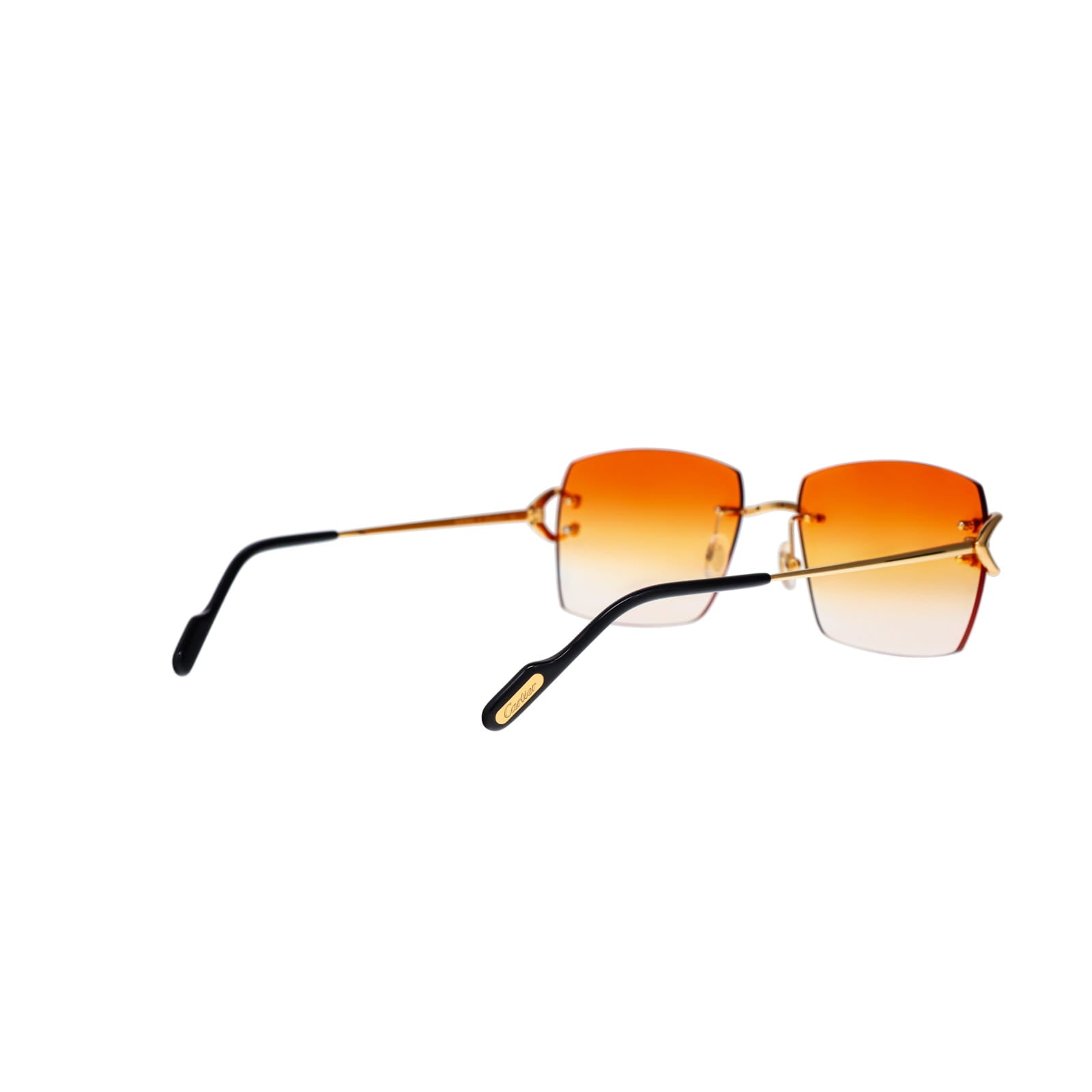 Cartier Custom Vintage Double C Mykonos Sunglasses Gold by MEG