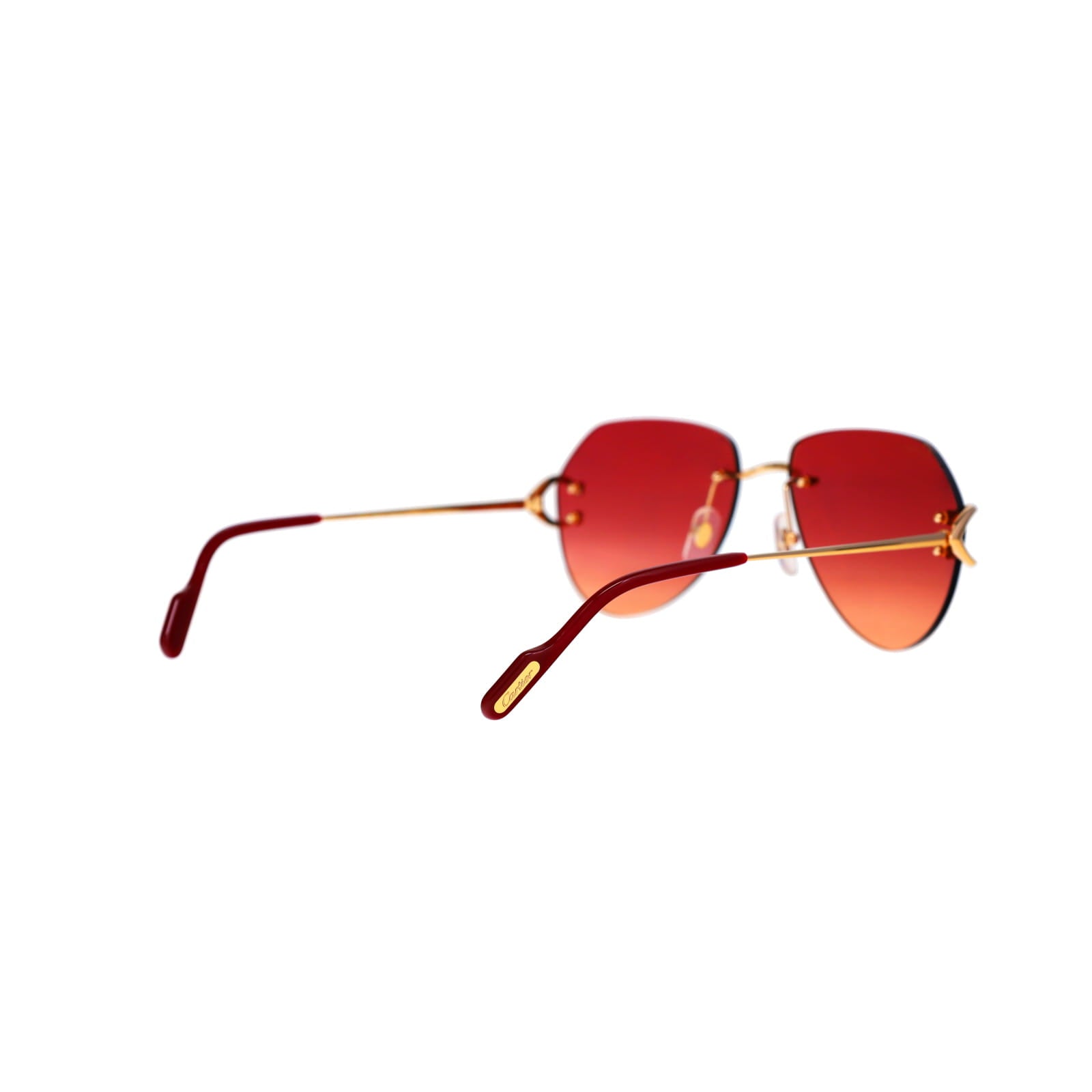 Cartier Custom Vintage Double C Gold Sunglasses by MEG