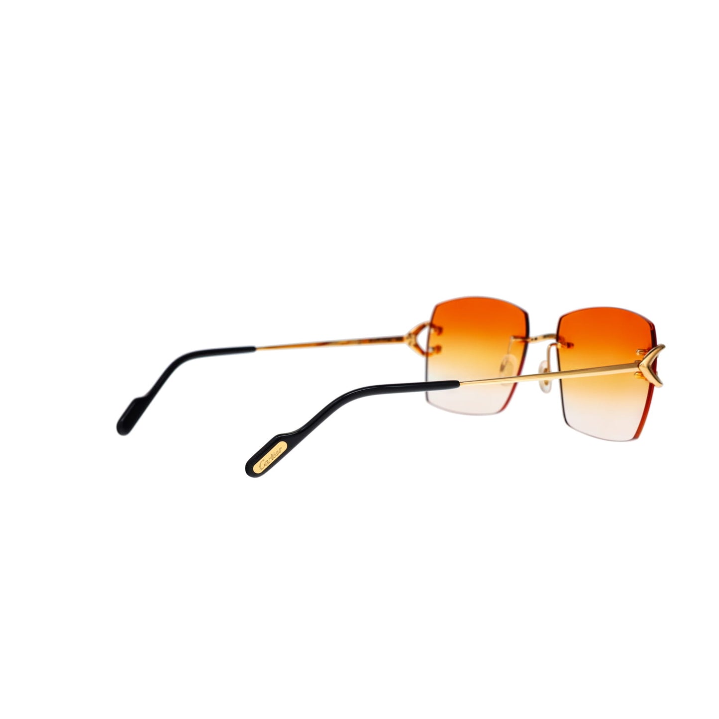 Cartier Custom Vintage Double C Mykonos Sunglasses Gold by MEG