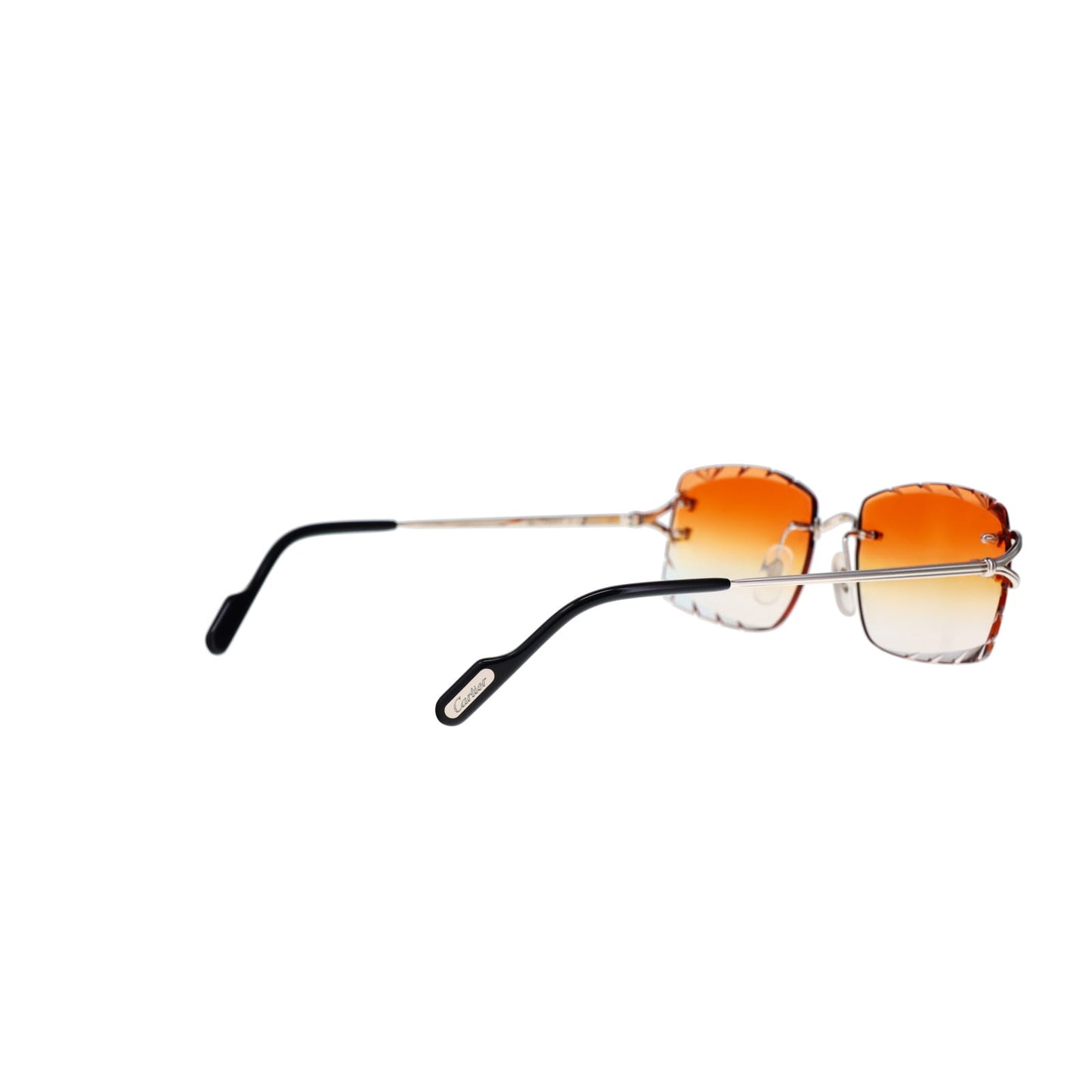 Cartier Custom Double C Godron Platinum Sunglasses by MEG
