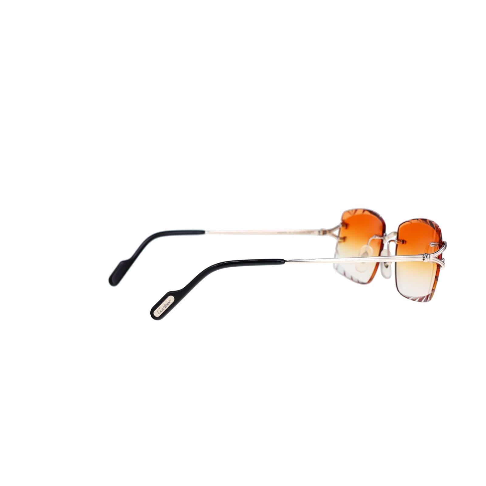 Cartier Custom Double C Godron Platinum Sunglasses by MEG