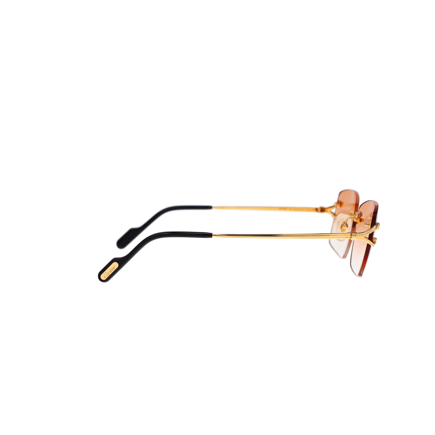 Cartier Custom Double C Godron Gold Brooklyn Sunglasses by MEG