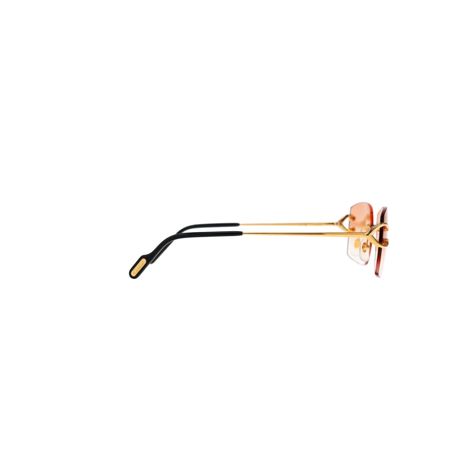Cartier Custom Vintage Double C Brooklyn Sunglasses Gold by MEG