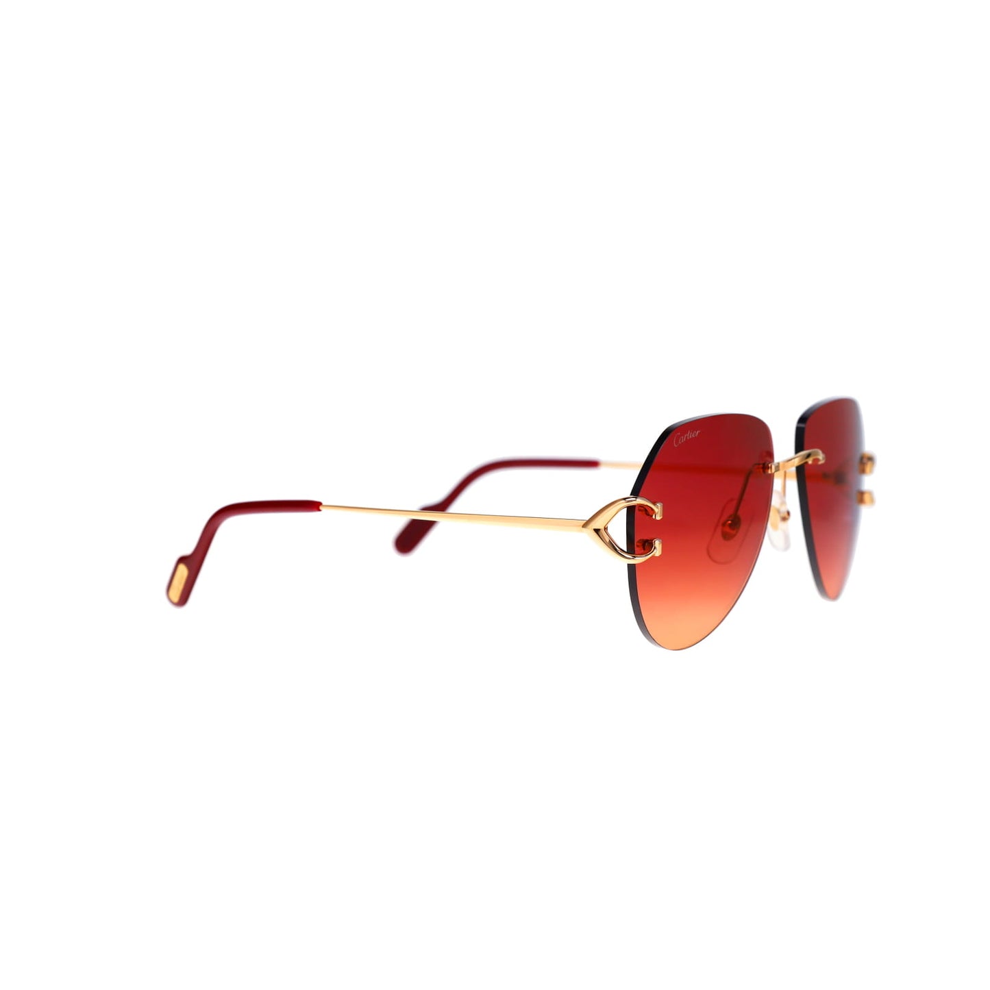 Cartier Custom Vintage Double C Gold Sunglasses by MEG