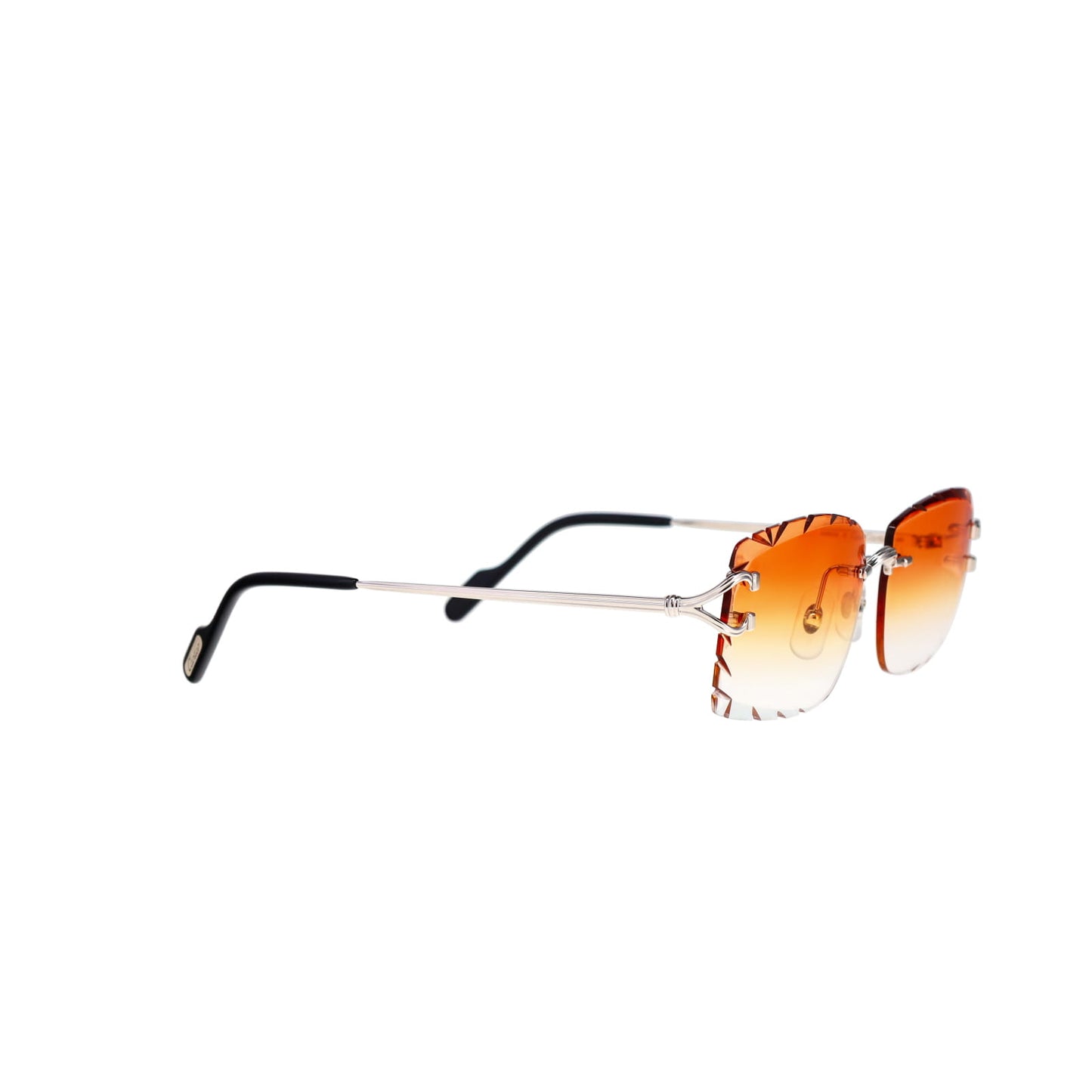 Cartier Custom Double C Godron Platinum Sunglasses by MEG
