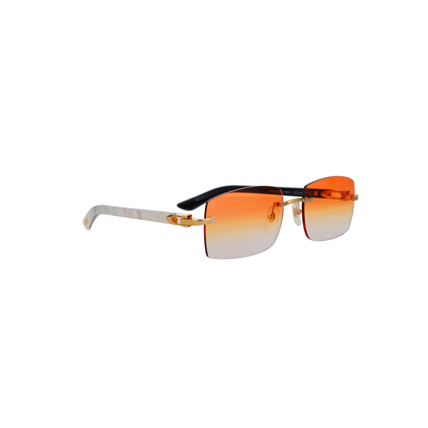 Cartier Custom C Décor White Buffalo Horn Sunglasses by MEG