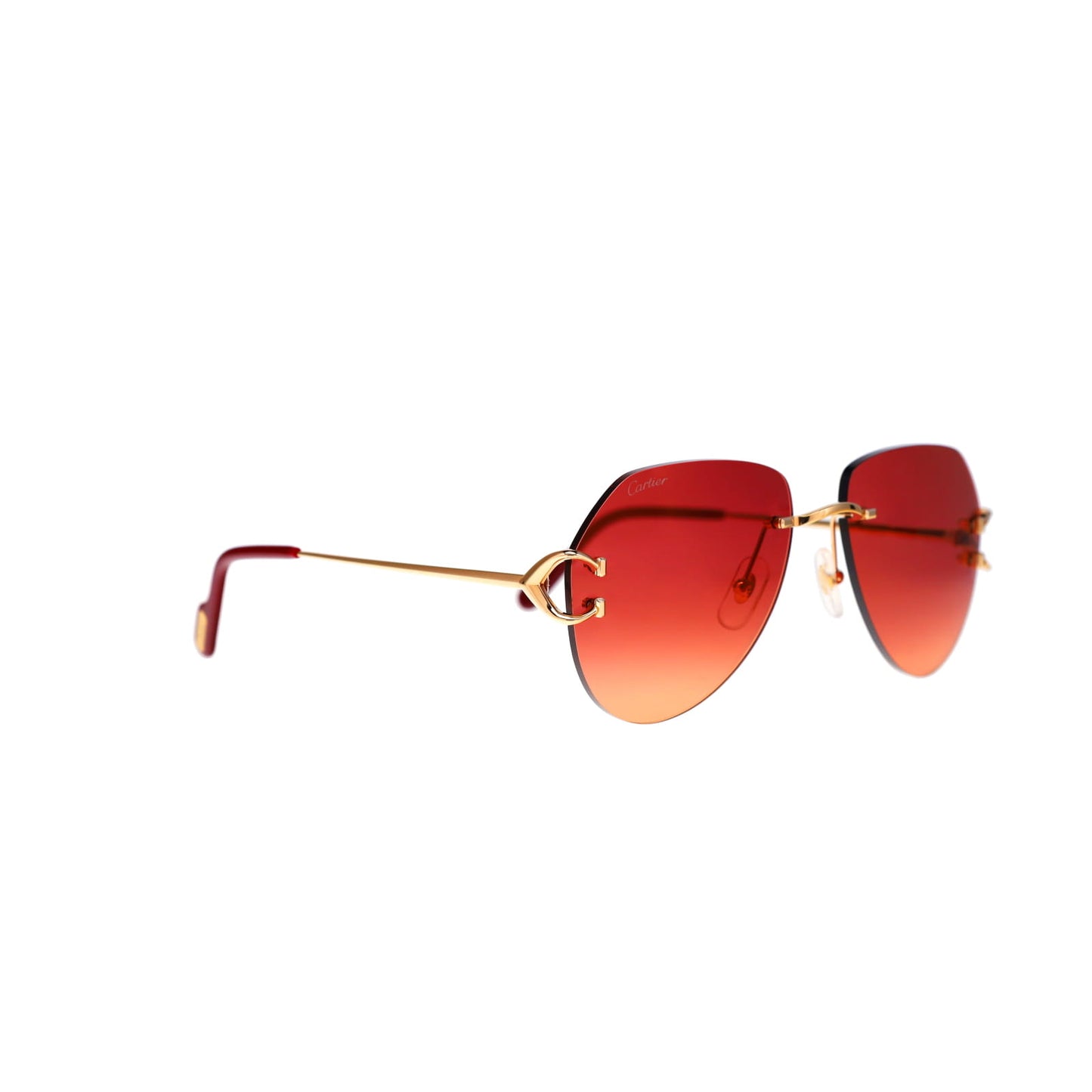 Cartier Custom Vintage Double C Gold Sunglasses by MEG