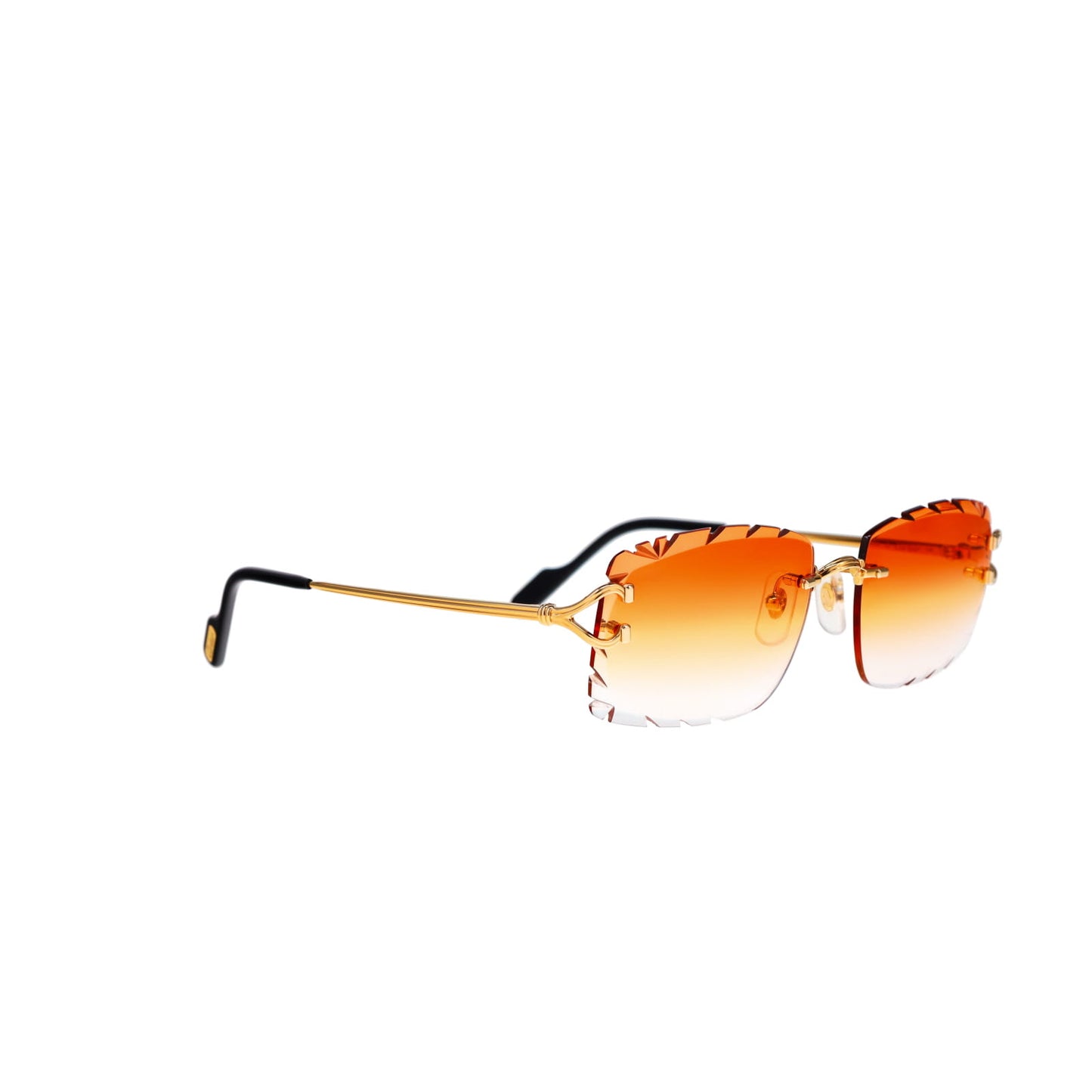 Cartier Custom Double C Godron Gold Brooklyn Sunglasses by MEG
