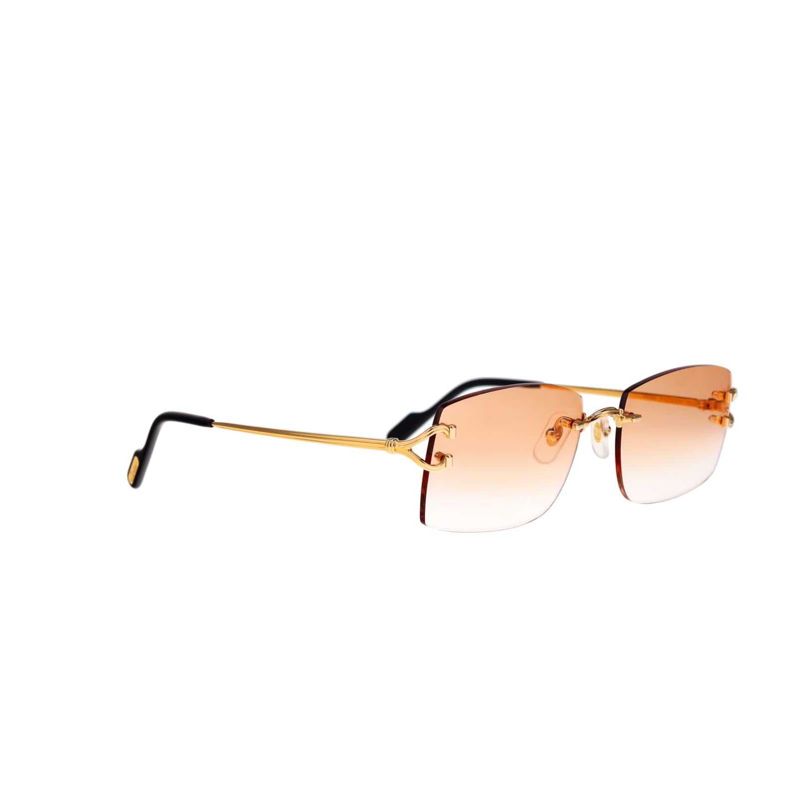 Cartier Custom Double C Godron Gold Brooklyn Sunglasses by MEG