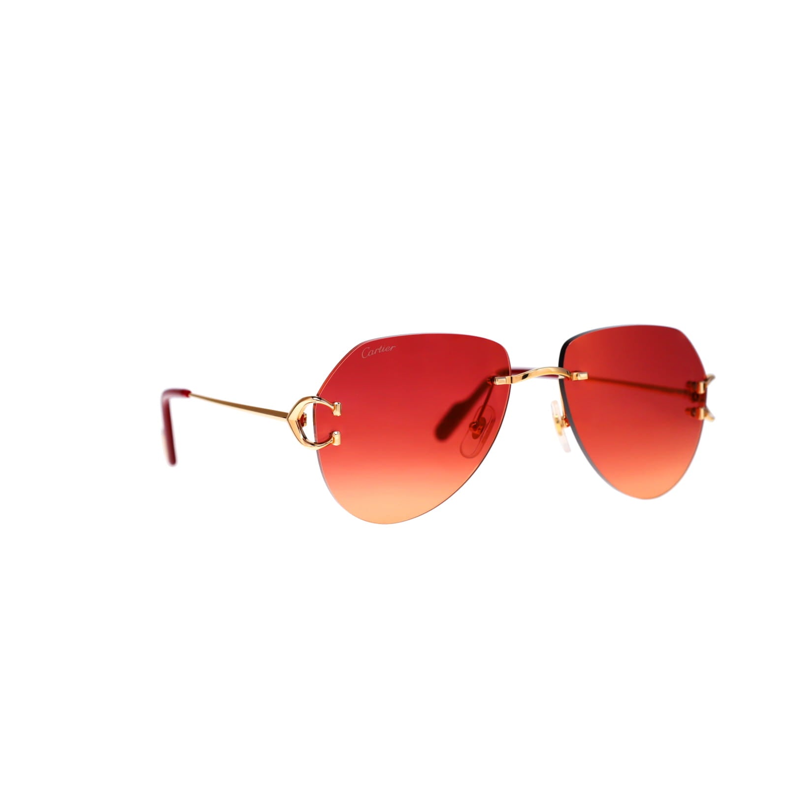 Cartier Custom Vintage Double C Gold Sunglasses by MEG
