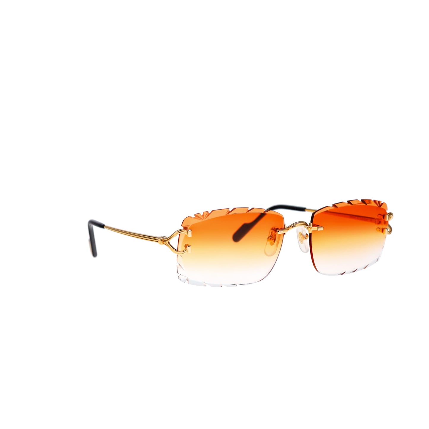 Cartier Custom Double C Godron Gold Brooklyn Sunglasses by MEG