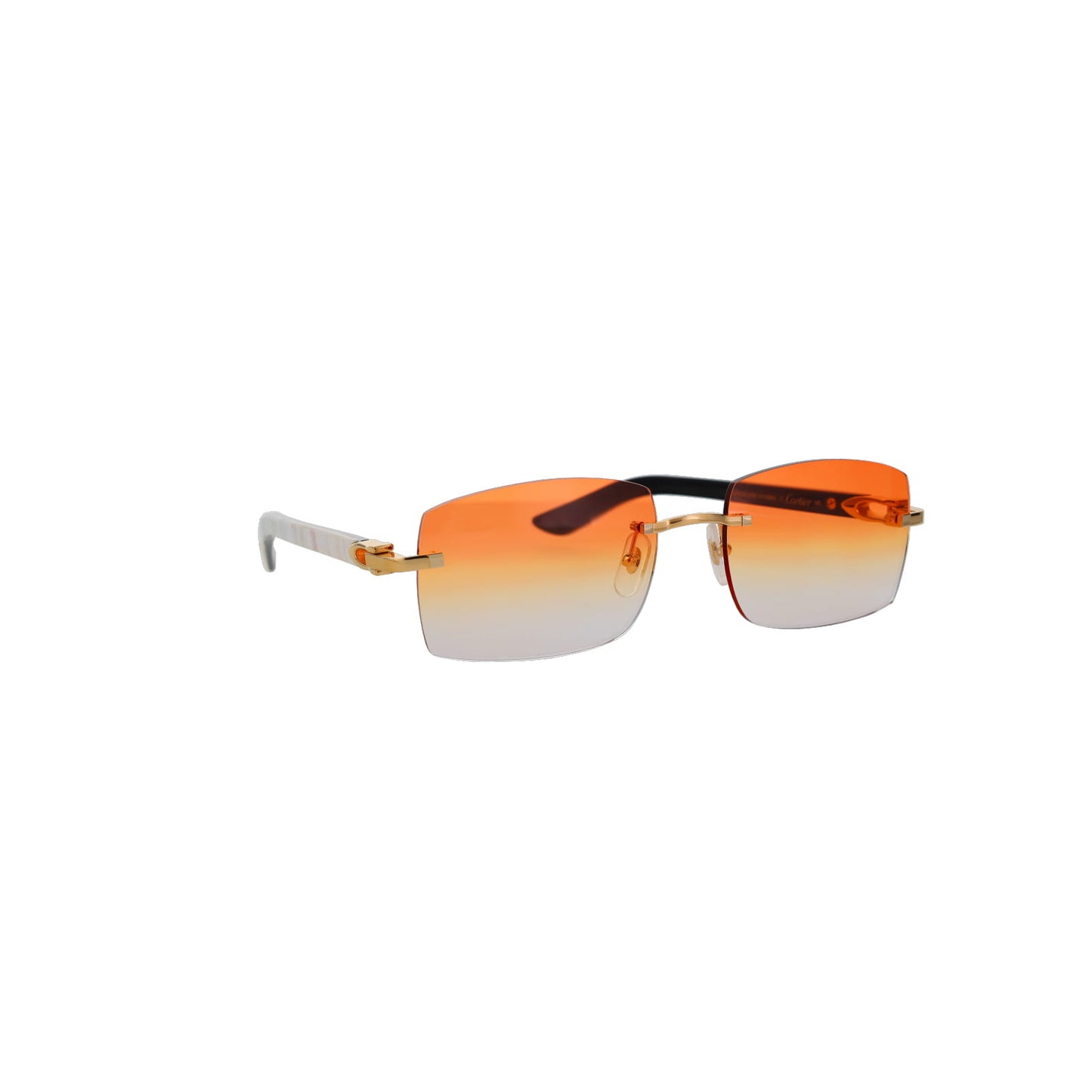 Cartier Custom C Décor White Buffalo Horn Sunglasses by MEG