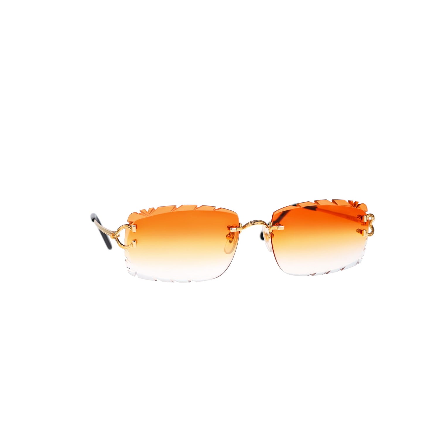 Cartier Custom Double C Godron Gold Brooklyn Sunglasses by MEG