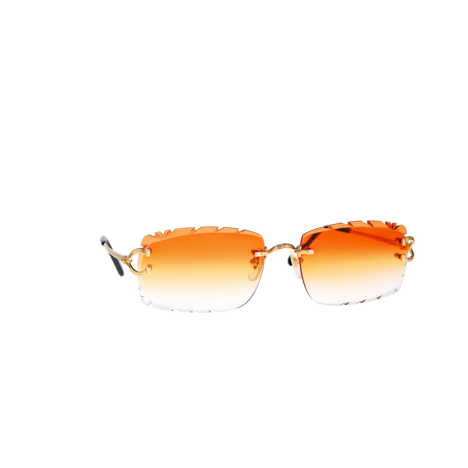 Cartier Custom Double C Godron Gold Brooklyn Sunglasses by MEG